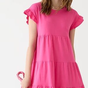 J Crew Tiered dress in broken-in jersey, Size S